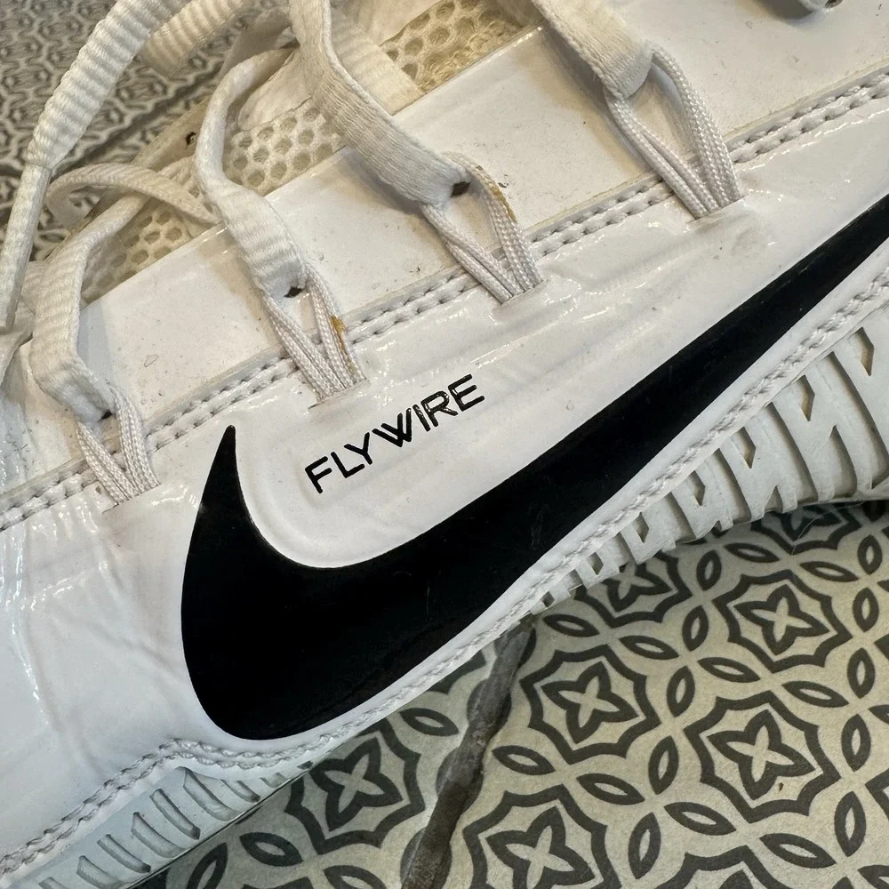 Nike Vapor Carbon Elite 2014 TD PROMO SAMPLE Cleats Men's Size 13.5 White/Black